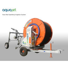 Máquina de riego de carrete de manguera de conducción de dos ruedas